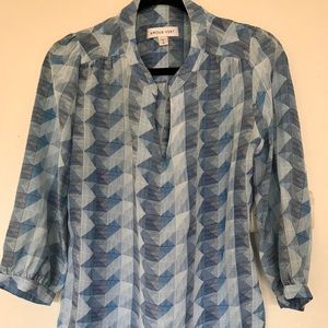 Amour Vert 100% Silk Blouse